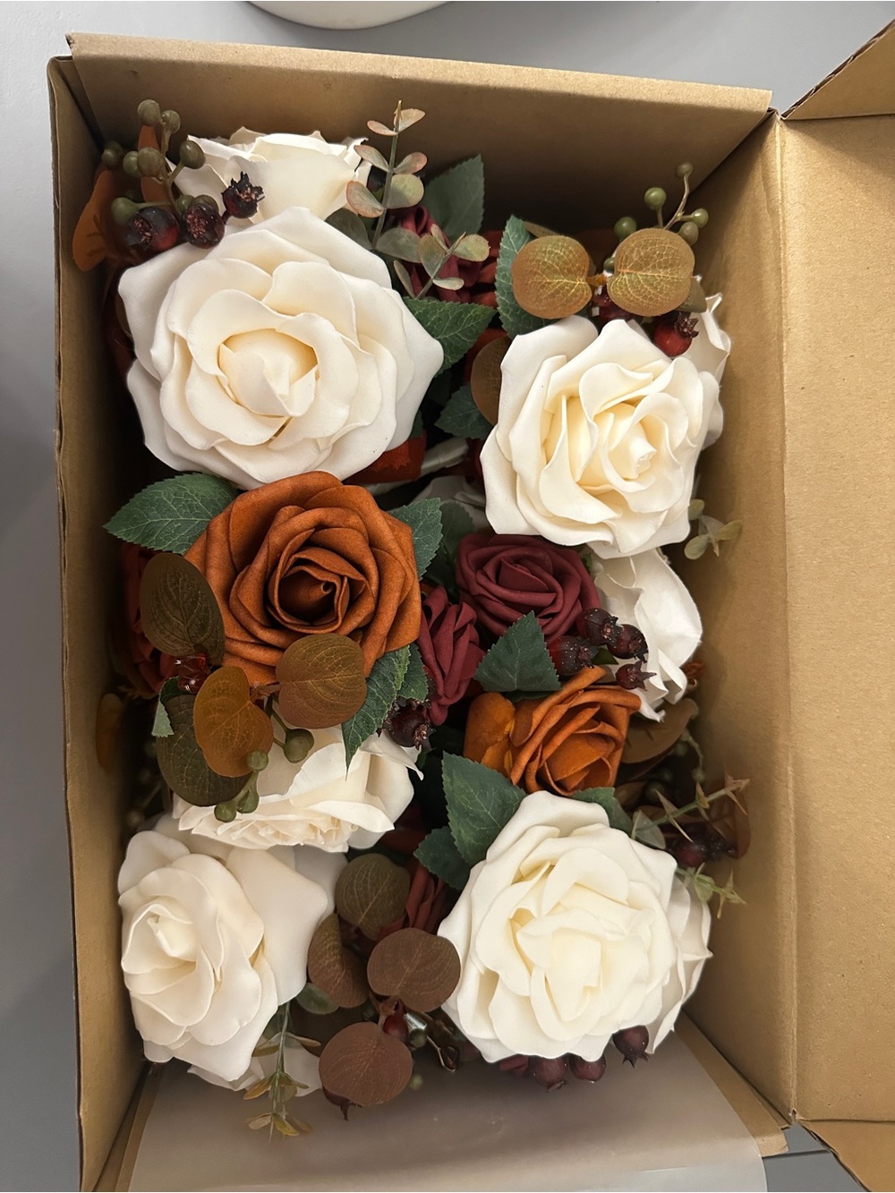 Faux Flower Bouquets - Set of 6